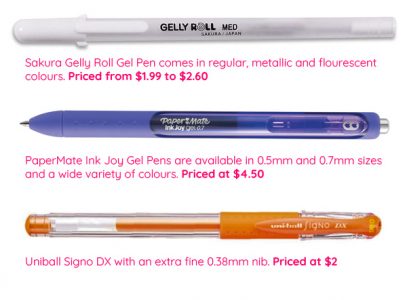 The Difference Between Ballpoint, Gel, and Rollerball Pens